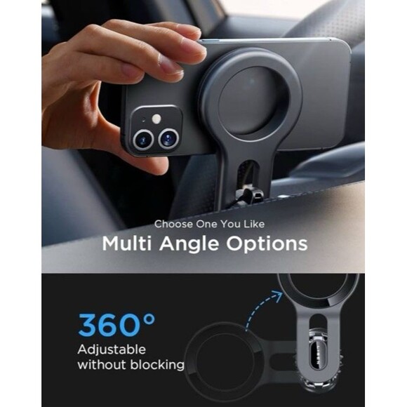 LISEN  Magnetic Pro Car Mount for iPhone Black  Model H739 New Open Box - Picture 10 of 12